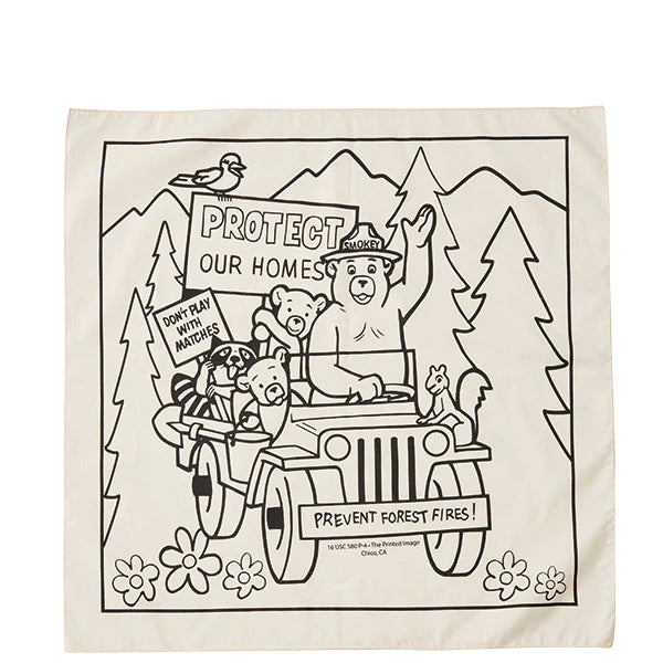 The Printed Image プリンティッドイメージ ネイチャープリントバンダナ スモーキーベア