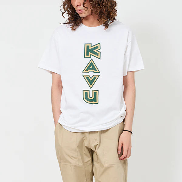 KAVU カブー メンズ バーティカル Tシャツ レモン M/L