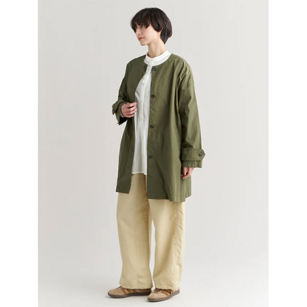 【2月6日販売開始】NANGA ナンガ ナイロンコットンポプリン ノーカラーコート N/C POPLIN NO COLLAR COAT W 2color
