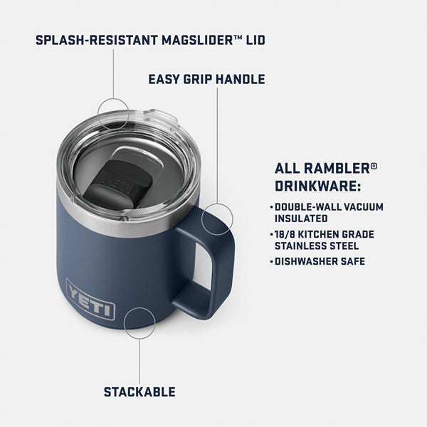 YETI イエティ RAMBLER ランブラー Stackable Mug With Magslider Lid 10oz スタッカブルマグ マグスライダー蓋付き 9color
