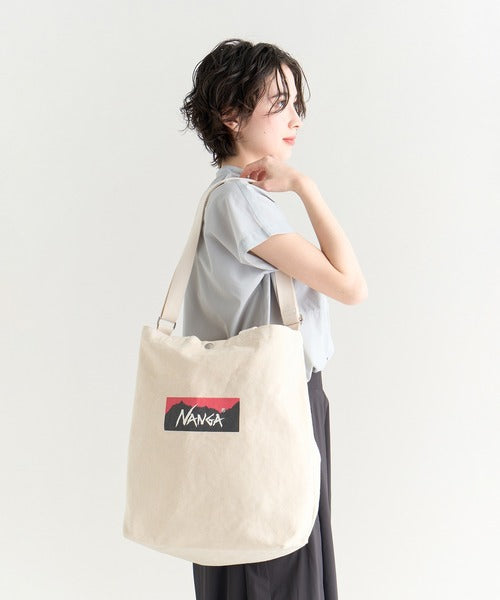 【2月6日販売開始】NANGA ナンガ ロゴ キャンバス トート 2ウェイバッグ LOGO CANVAS TOTE 2WAY BAG