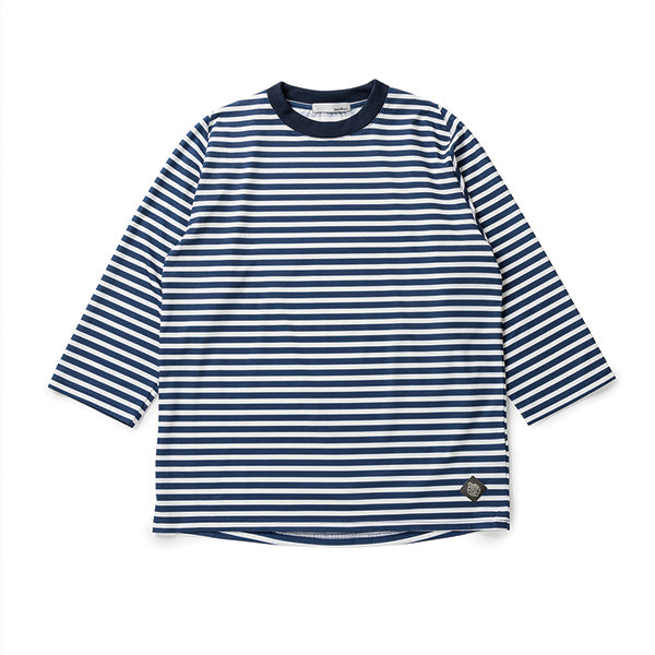 narifuri ナリフリ NFC アクティブメッシュボーダー8分袖Tシャツ NF1207 2color