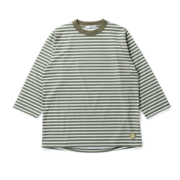 narifuri ナリフリ NFC アクティブメッシュボーダー8分袖Tシャツ NF1207 2color