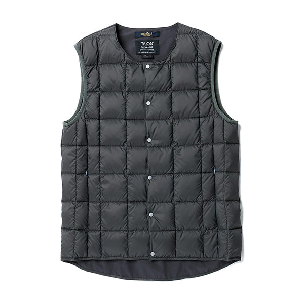 narifuri × TAION ナリフリ NFTA-02 クルーネックサイクルインナーベスト 014:CHARCOAL S/M ダウンベスト