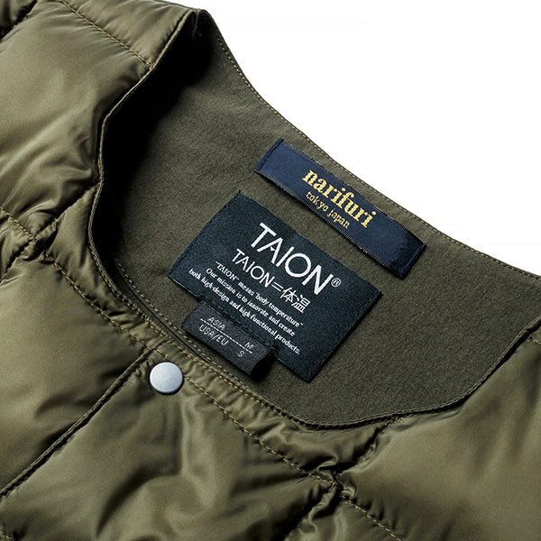 narifuri × TAION ナリフリ NFTA-02 クルーネックサイクルインナーベスト 014:CHARCOAL S/M ダウンベスト