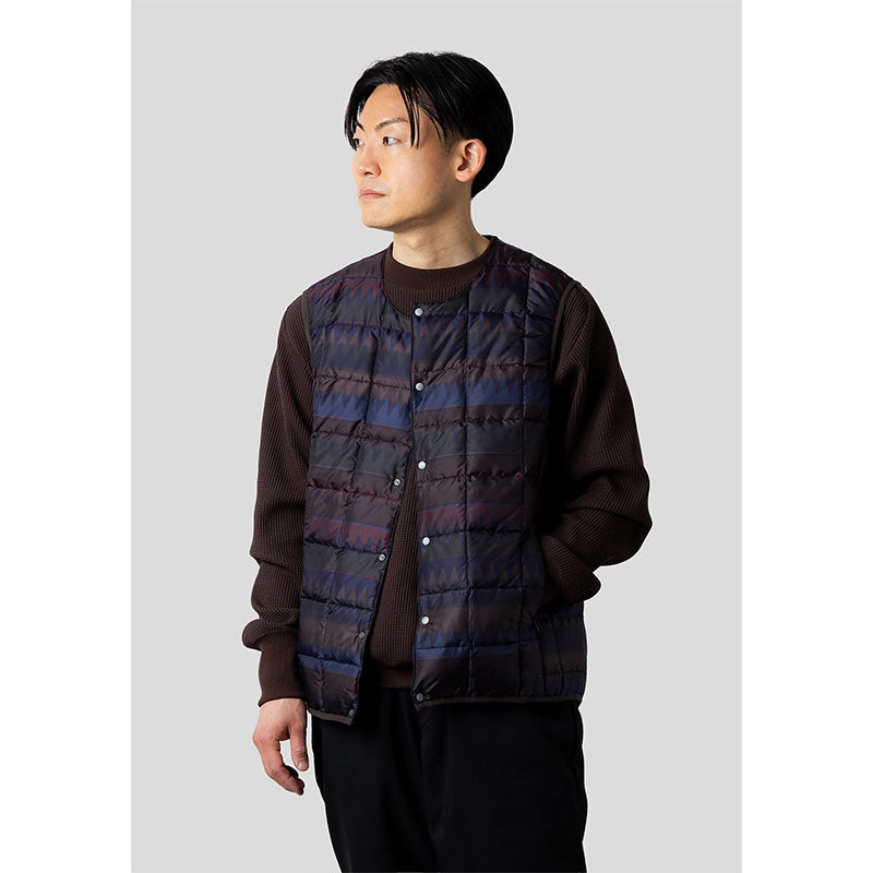 narifuri × TAION サイドポケットインナーダウンベスト NFTA-09 D.BROWN Mサイズ