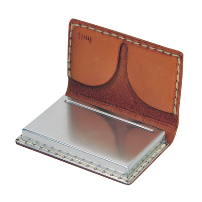 遊牧舎工房 ALアルミカードボックス 2color カードケース レザー 牛革 本革