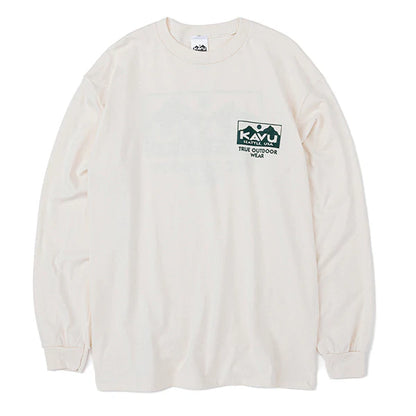 KAVU カブー メンズ トゥルーロゴ ロングスリーブ Tシャツ