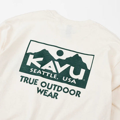 KAVU カブー メンズ トゥルーロゴ ロングスリーブ Tシャツ