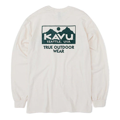 KAVU カブー メンズ トゥルーロゴ ロングスリーブ Tシャツ