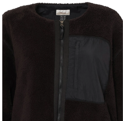 NANGA ナンガ BOA FLEECE NO COLLAR JACKET W ボアフリース ノーカラージャケット レディース ボアジャケット 2color