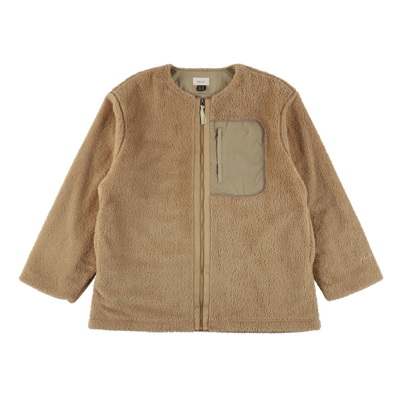 NANGA ナンガ BOA FLEECE NO COLLAR JACKET W ボアフリース ノーカラージャケット レディース ボアジャケット 2color
