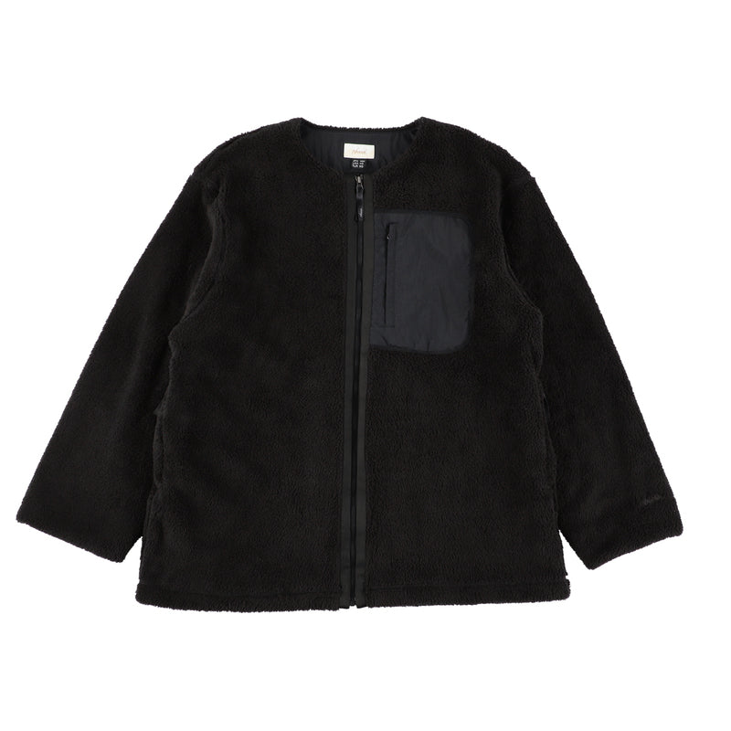 NANGA ナンガ BOA FLEECE NO COLLAR JACKET W ボアフリース ノーカラージャケット レディース ボアジャケット 2color