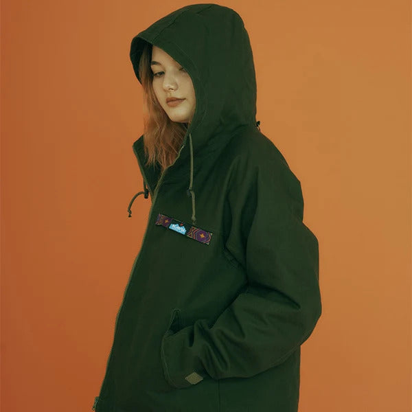 KAVU カブー カブー メンズ フーデッドバッファロージャケット カーキ S/M