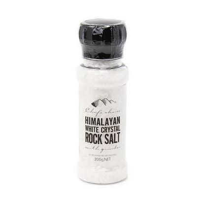 Chef's Choice シェフズチョイス ヒマラヤホワイト岩塩 200g ミル付き White Rock Salt with Grinder ホワイトソルト