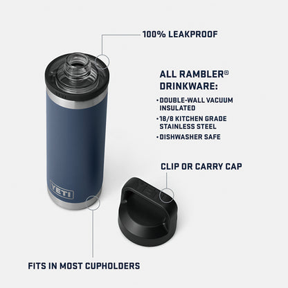 YETI イエティ RAMBLER ランブラー 18oz WATER BOTTLE WITH CHUG CAP チャグキャップボトル 11color