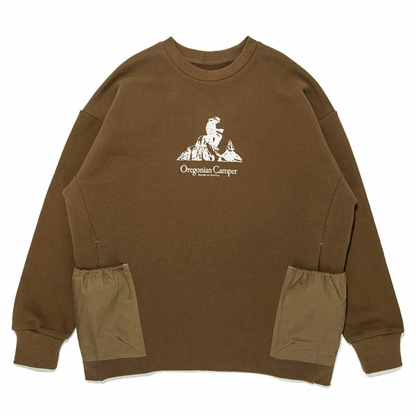 Oregonian Camper オレゴニアンキャンパー OCW2019 キャンプスウェットクルー BROWN Lサイズ