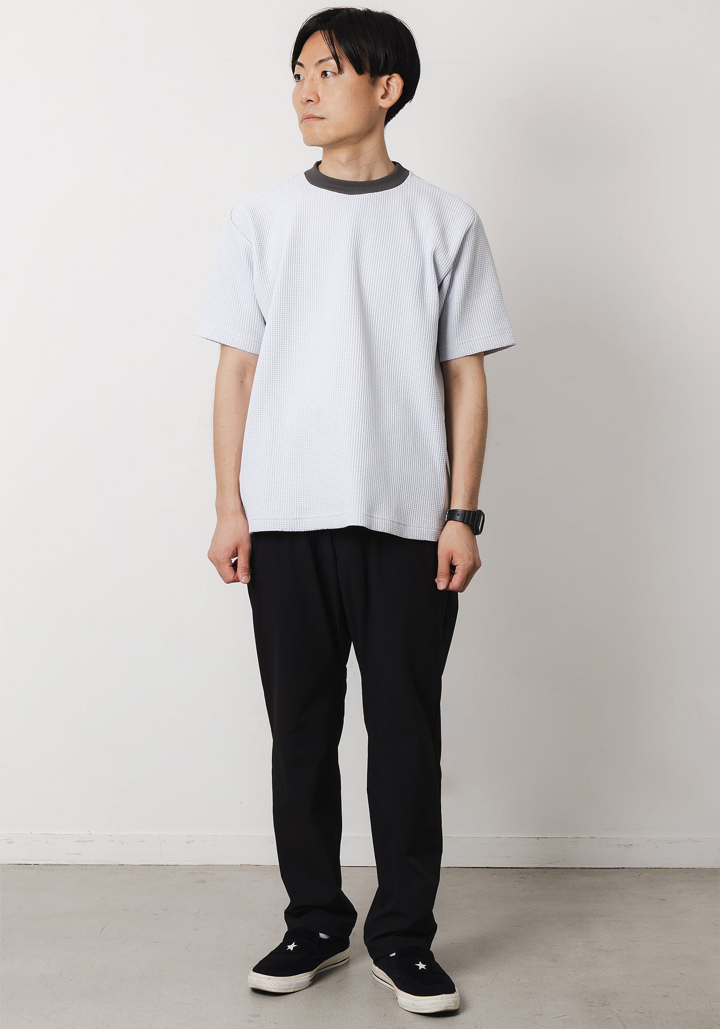 narifuri ナリフリ NF1174 マルチワッフルクルーネックTシャツ M/L 3color