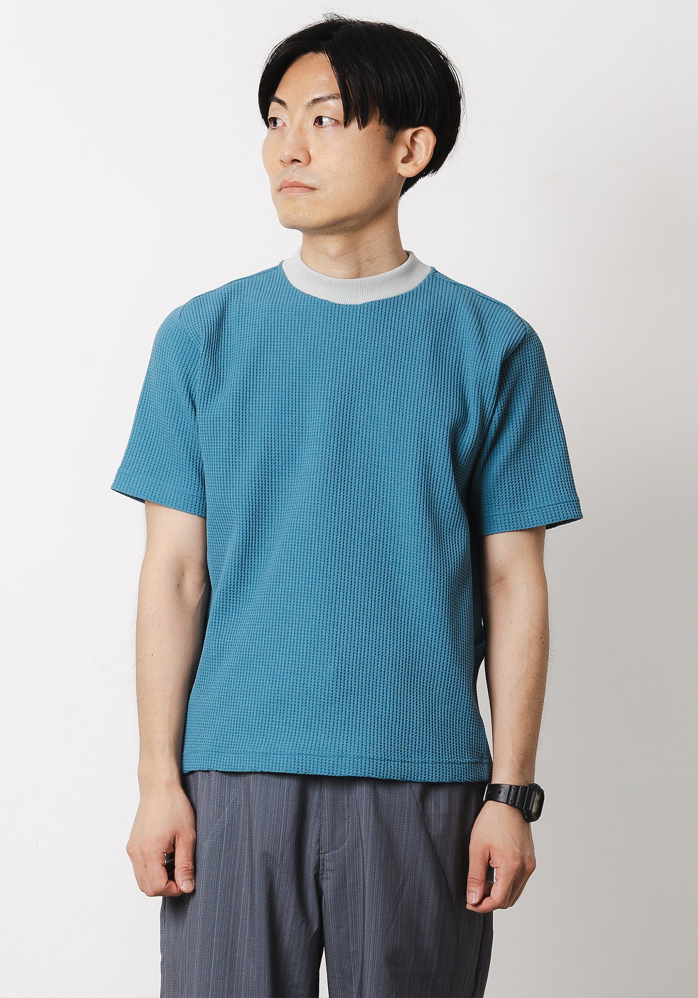 narifuri ナリフリ NF1174 マルチワッフルクルーネックTシャツ M/L 3color