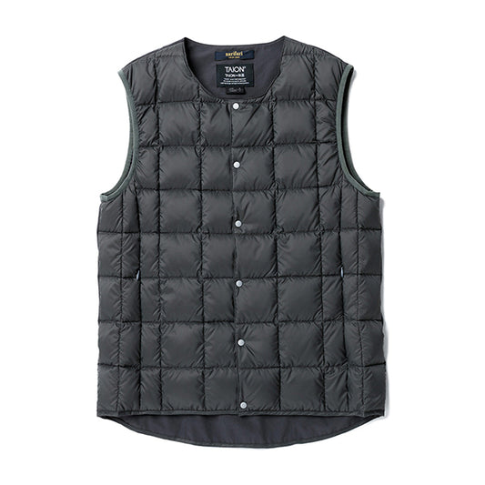 narifuri × TAION  ナリフリ NFTA-02 クルーネックサイクルインナーベスト 014：CHARCOAL S/M ダウンベスト