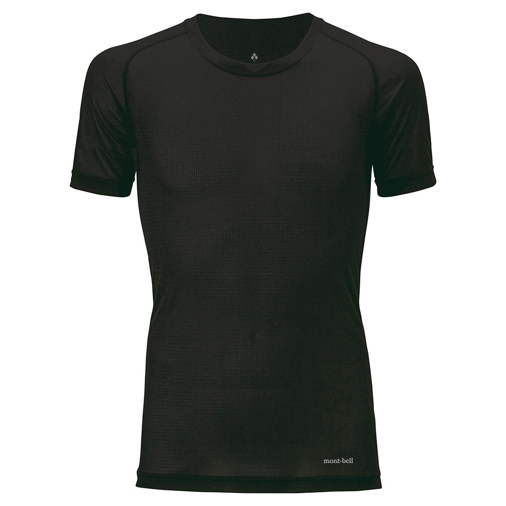 mont-bell モンベル #1107752 ジオライン クールメッシュ Tシャツ Men's ブラック